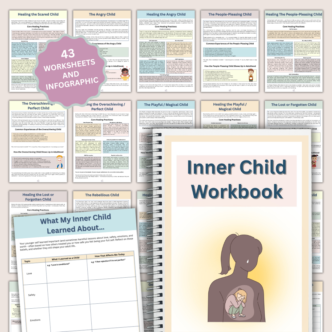 Inner Child Healing Bundle | Therapy Worksheets