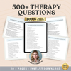 500+ Therapy Counseling Session Questions Interventions Therapist Tools DBT, Therapy Counseling Notes & Documentation