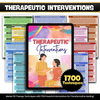 1700 Therapy Interventions, Mental Health Techniques, Therapy Cheat Sheet, Cognitive Behavioral, Digital Download, Psychotherapy Notes