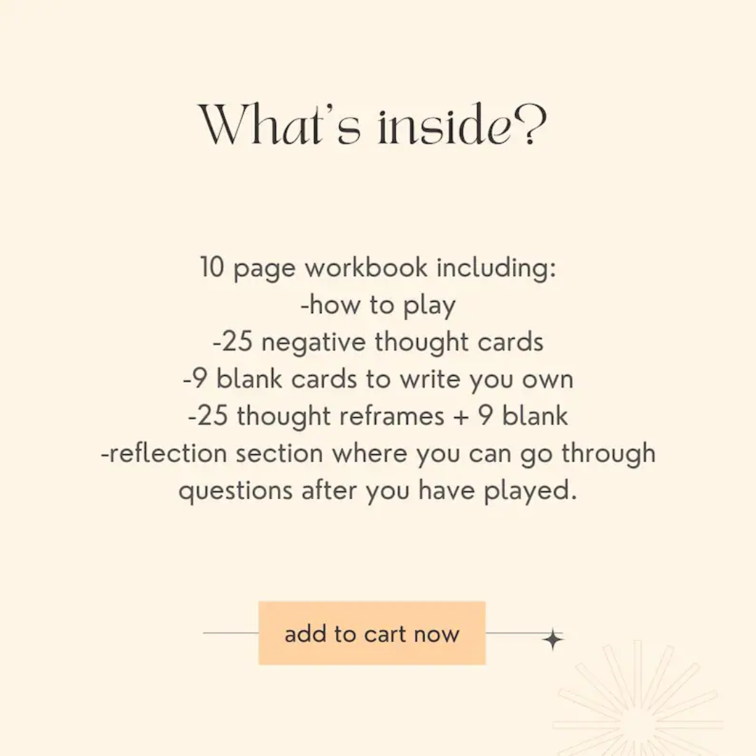 Flip That Thought! A CBT Game Therapy Tool (1:1, Groups & Teens)