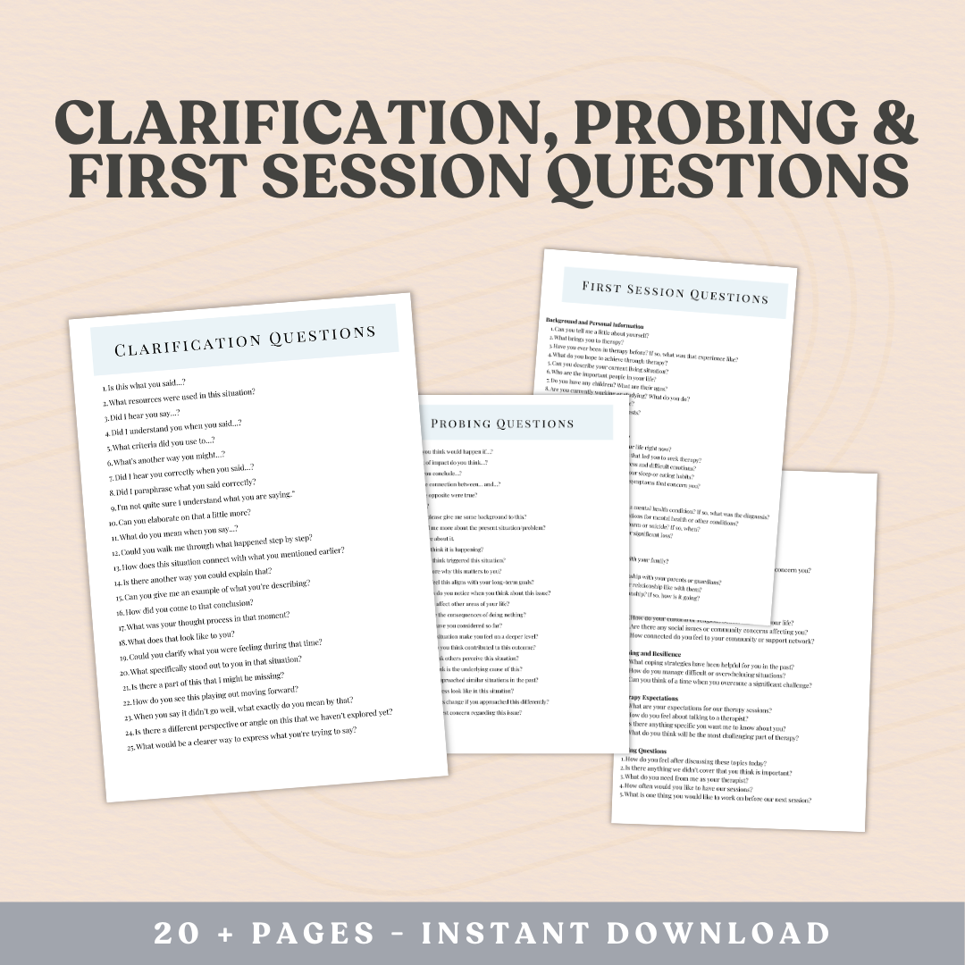 500+ Therapy Counseling Session Questions Interventions Therapist Tools DBT, Therapy Counseling Notes & Documentation