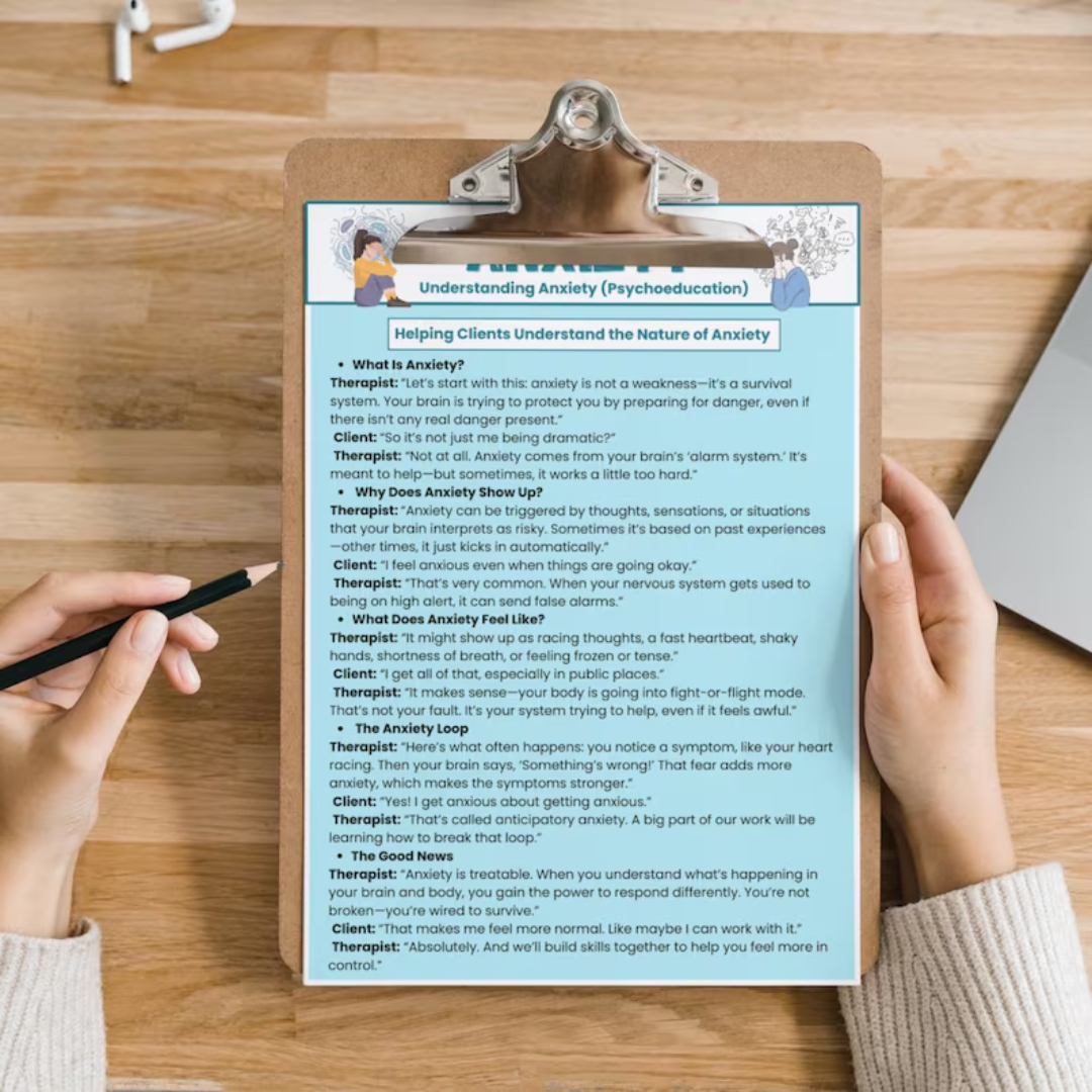 Therapy Session Scripts Guide, 100+ Sheets, Psychotherapy Tools, Mental Health Guided, Specific Therapy Techniques, Therapist Session